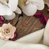 Vriksham Floral AD Stone Nath/Nose pin-Red-G17415