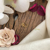 Vriksham Floral AD Stone Nath/Nose pin-White-G17416