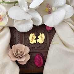 Vriksham Peacock Eye Kundan Jadau Press Bugadi-Red Green-J3509