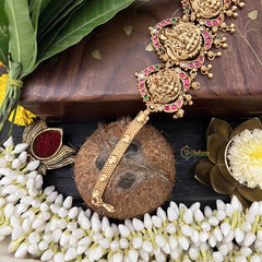 Vriksham Lakshmi Temple Vaddanam 1 gm Gold Finish Choker-G20316