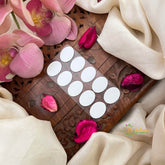 Vriksham Invisible Double-Sided Maang Tikka Adhesive Oval – Strong Hold Tikka Fixer (Pack of 10)-G22436