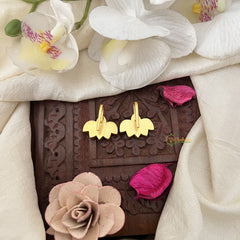 Vriksham Lotus Maharashtrian Style Press Kundan Jadau Bugadi-Red Green & White-J3493