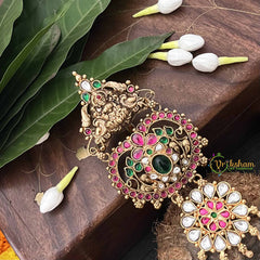 Vriksham Peacock & Lakshmi Design 1 Gram Gold Jad Billai-G20326