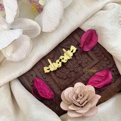 Vriksham Elegant Titli Leher Kundan Jadau Press Bugadi-Green Red & White-J3551