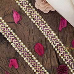 Vriksham Precious Kemp Dual Peacock Pendant Haram-G16562