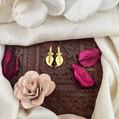 Vriksham Manga Style Kundan Jadau Press Bugadi-Green Red-J3525