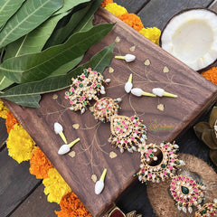 Vriksham Elegant Floral 1 Gram Jad Billai for Traditional Hairstyles-G20335