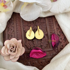 Vriksham Elegant Mango Kundan Jadau Press Bugadi-Red White-J3540