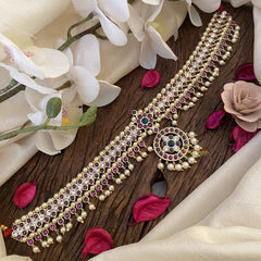 Vriksham Designer Precious Kemp Short Neckpiece -Pearl-G16540