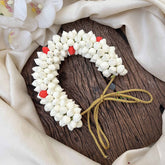 Vriksham Elegant White Jasmin Floral Buds Gajra Flower Accessories-KH1255