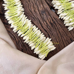 Vriksham Bridal Real Look like White Mullai Poo-H1250-Select inches below in options-KH1252