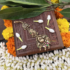 Vriksham Antique Manga Tikka 1 Gram Gold Maang Tikka-G20342