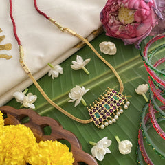 Vriksham Traditional Kemp Stone Three Pendant Addigai-G17548