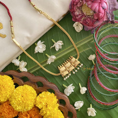 Vriksham Traditional Kemp Stone Three Pendant Addigai-G17548