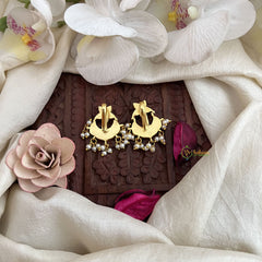 Vriksham Elegant Gulbahaar Style Jadau Press Bugadi-Red Green & White-Pearl-J3568