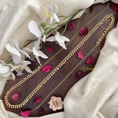 Vriksham Gold Look Alike Unique Pearl Thin Hip Chain-G17974