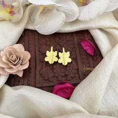 Vriksham Designer Lotus Shape Kundan Jadau Press Bugadi-Red Green-J3510