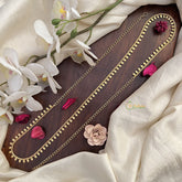 Vriksham Gold Look Alike Unique Leaf Thin Hip Chain-G17954