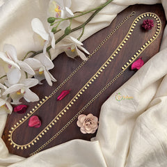 Vriksham Gold Look Alike Unique Leaf Thin Hip Chain-G17954