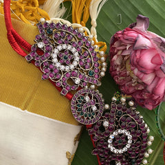 Vriksham Exquisite Black Polish Traditional Precious Kemp Hip Chain-G17565