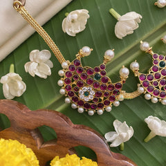 Vriksham Traditional Kemp Stone Half Moon Style Choker-G17545