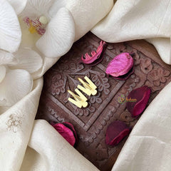 Vriksham Traditional Kundan Diya Jadau Press Bugadi-Red Green & White-J3945