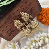 Vriksham Exquisite Peacock 1 gm gold Jhumka-G17070