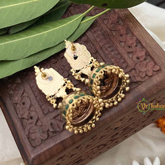 Vriksham Exquisite Peacock 1 gm gold Jhumka-G17070
