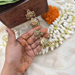 Vriksham Antique Lakshmi 1 gm gold Jhumka-G17072