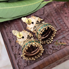 Vriksham Antique Lakshmi 1 gm gold Jhumka-G17072