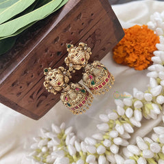 Vriksham Premium 1 gm Gold Peacock Jhumka-G20350