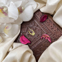 Vriksham Classic Floral Septum Ring-Red-G21136