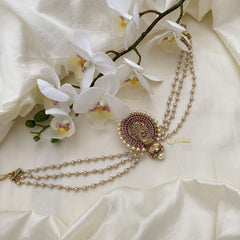 Premium Peacock Jada Billai with Pearl Maatil-G14810