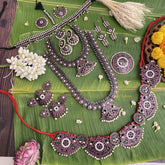 Vriksham Traditional Black Polish Kemp Bridal Set-G17580