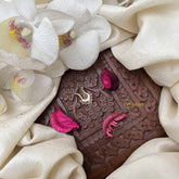 Vriksham Double Stone Tree Style Septum Ring-Red Green White-G21139