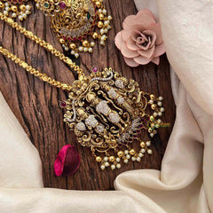 Vriksham Classic Ram Parivar Pendant Rope Chain Set Long Neckpiece-G21669