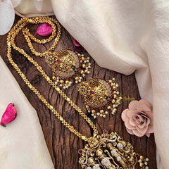 Vriksham Classic Ram Parivar Pendant Rope Chain Set Long Neckpiece-G21669