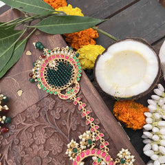 Vriksham Antique 1 gm Gold Finish Bridal Jada Billai-G18760