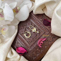 Vriksham Premium Style Septum Ring & Nath Bullak-White-G21145