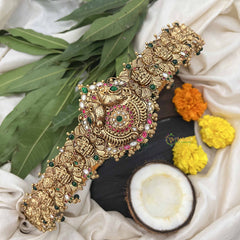 Vriksham Designer Peacock Style 1 gm Gold Hipbeit-Gold Bead-G18752