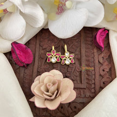 Vriksham Lotus Maharashtrian Style Press Bugadi-Red White-J3069