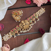 Cluster Pearl Lakshmi High Neck Choker-G14179