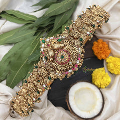 Vriksham Designer Peacock Style 1 gm Gold Hipbeit-Gold Bead-G18752