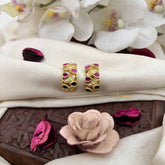 Vriksham Gold-Plated With Red &Green Stone Bugadi-G21117