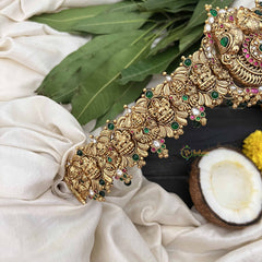 Vriksham Designer Peacock Style 1 gm Gold Hipbeit-Gold Bead-G18752