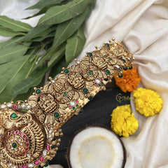 Vriksham Designer Peacock Style 1 gm Gold Hipbeit-Gold Bead-G18752