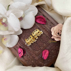 Vriksham Royal Golden Floral Pearl Bugadi-G21122