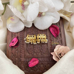 Vriksham Royal Golden Floral Pearl Bugadi-G21122