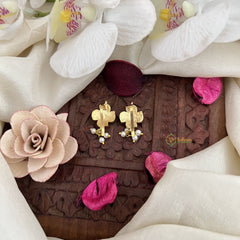 Vriksham Unique Floral Maharashtrian Style Press Bugadi-Pearl-Red-J3104