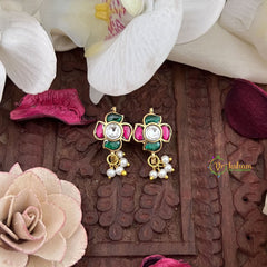 Vriksham Unique Floral Maharashtrian Style Press Bugadi-Pearl-Green-J3085